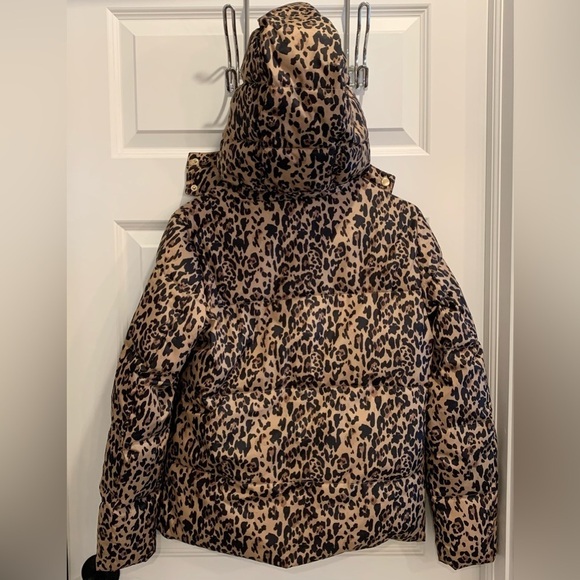 J Crew Leopard Print Puffer Jacket - Picture 5 of 15